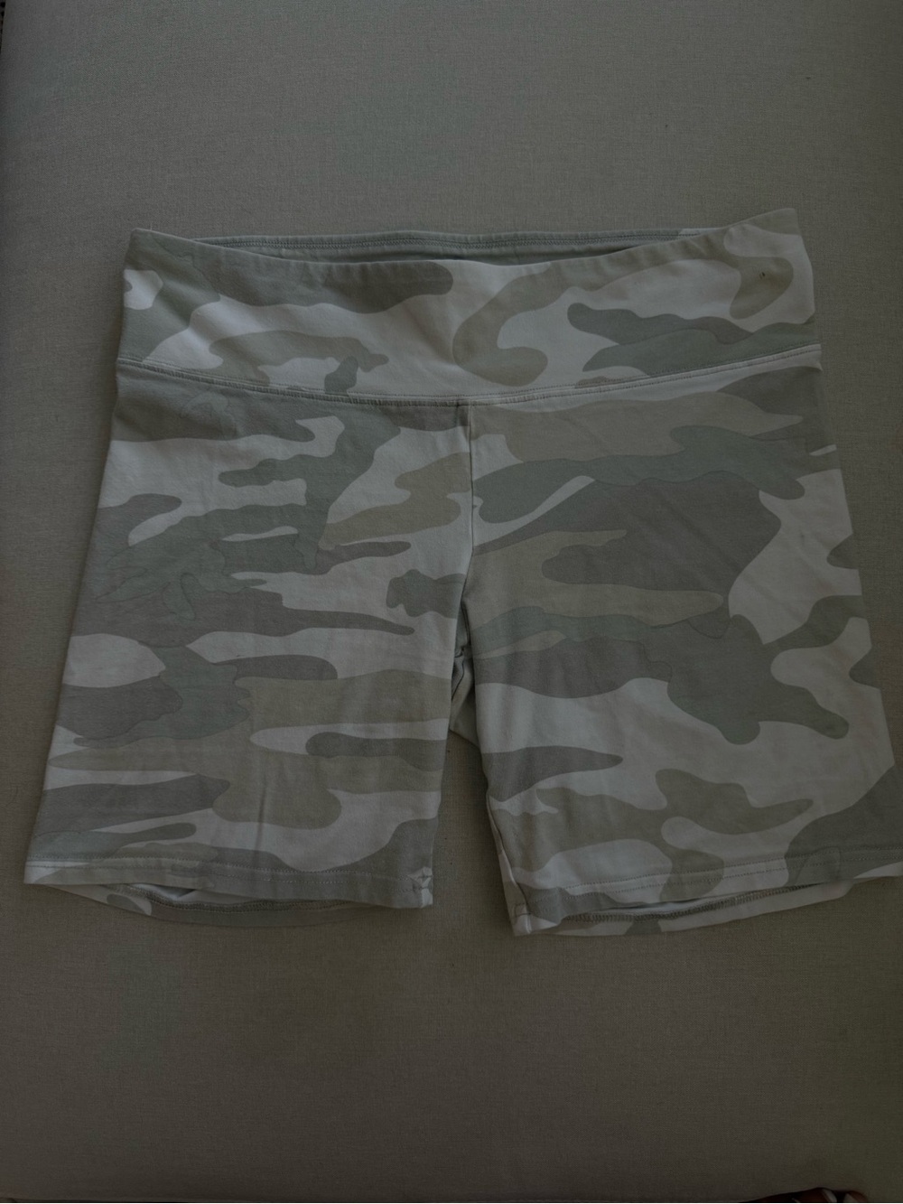 TNA Camo Stretch Bike Shorts - Sage Green